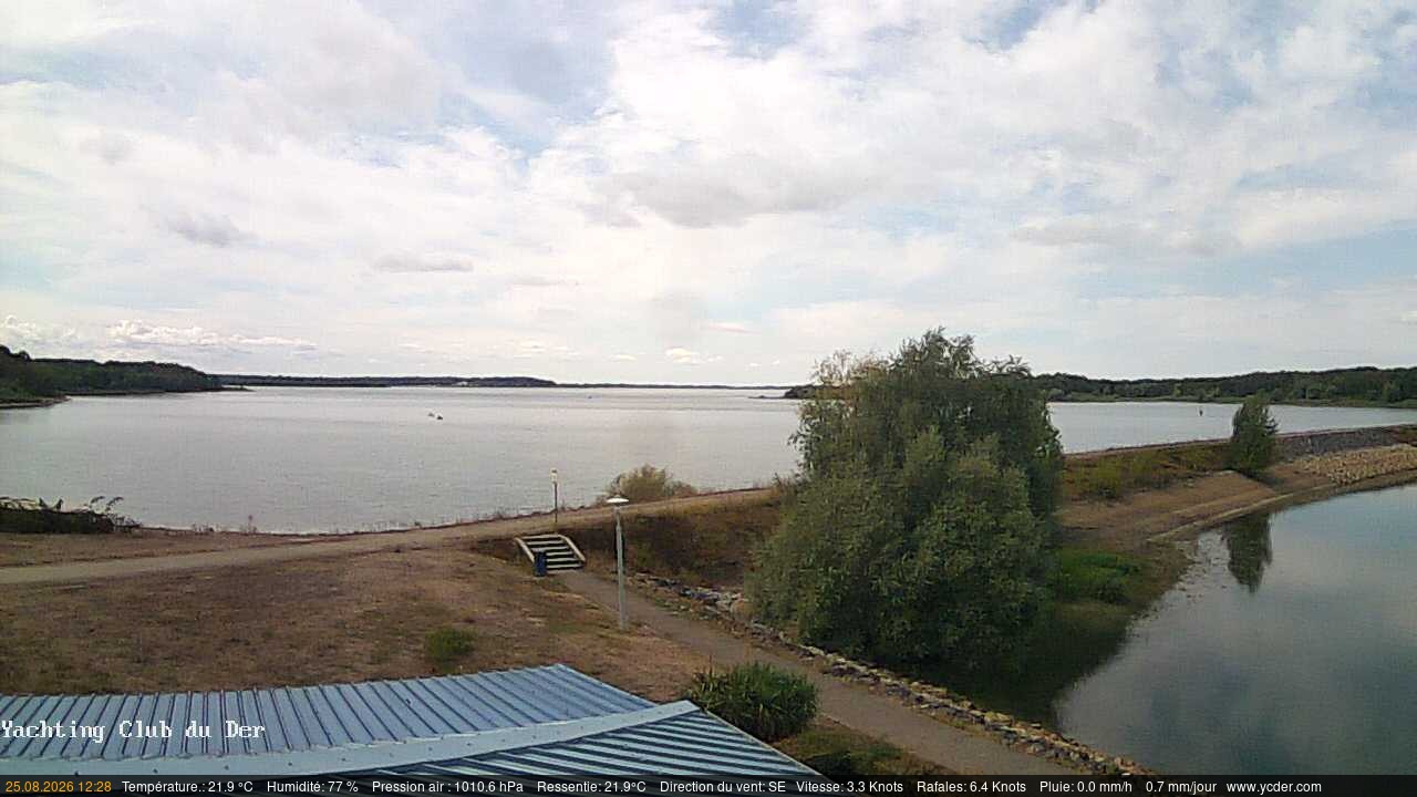 Webcam Sainte-Livière: Port Nemour, Lac du Der