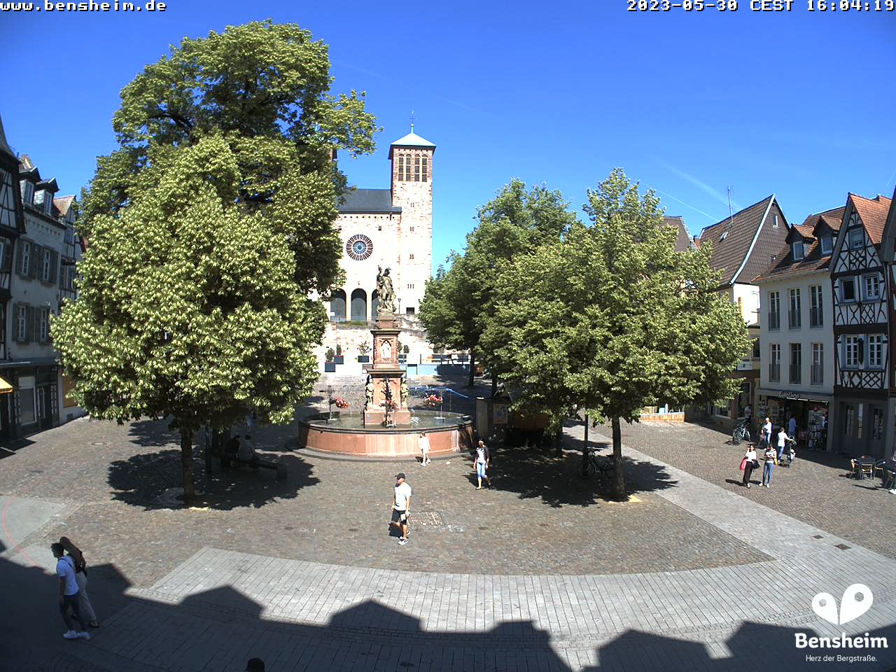 Webcam Bensheim: Marktplatz Bensheim