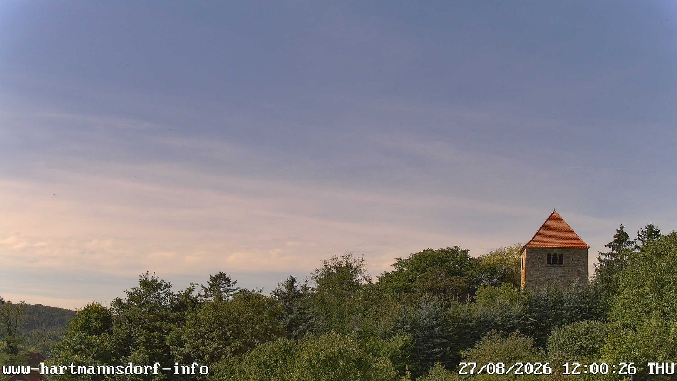 Webcam Hartmannsdorf: Clock Tower Hartmannsdorf