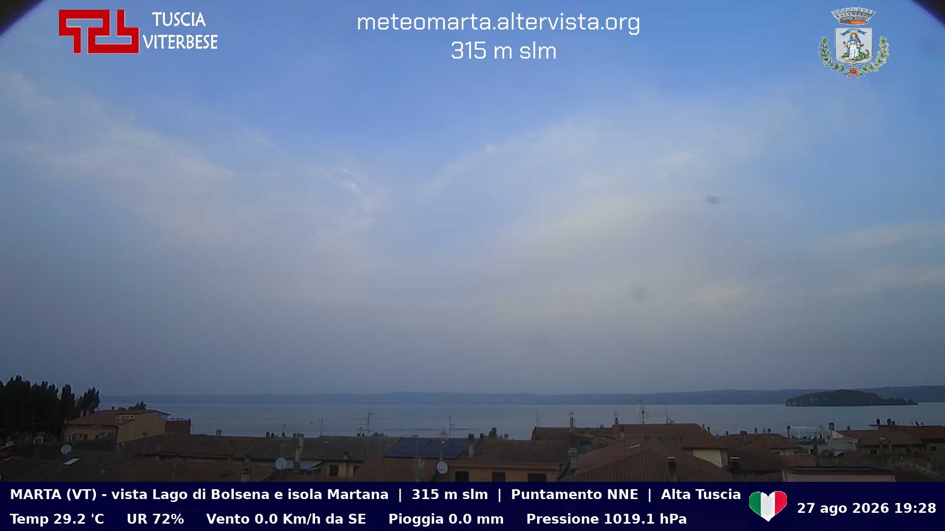 Webcam Marta: Lake Bolsena