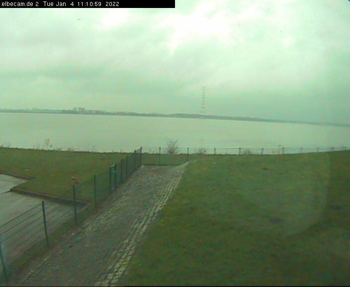 Webcam Hollern-Twielenfleth (Altes Land): Elbe-Webcam