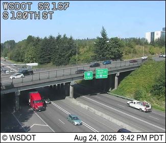 Kent: SR 167 at MP 24.4: S 180th St