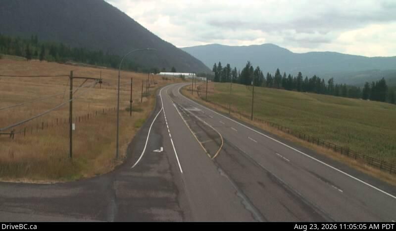 Falkland › South-East: Hwy 97 at Silvernails Road near - looking southeast