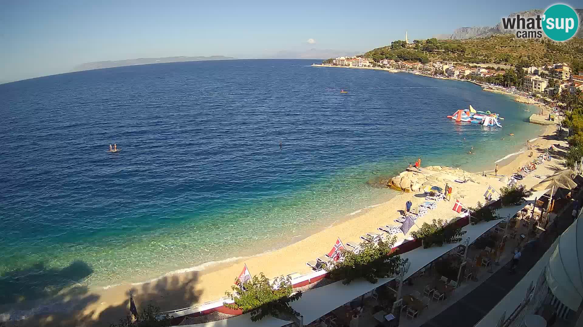 Webcam Podgora: HD Beach Panorama