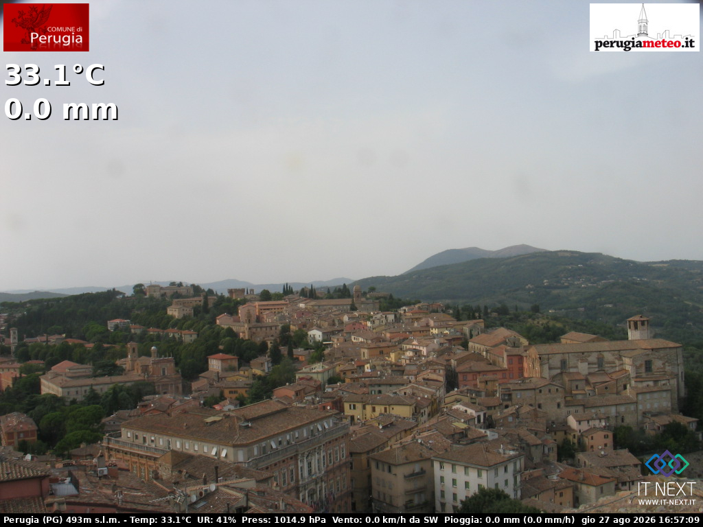 Webcam Perugia: Northern Historic Center