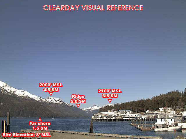 Webcam Pelican, Alaska: Pelican Airfield, View in NorthWestern Direction