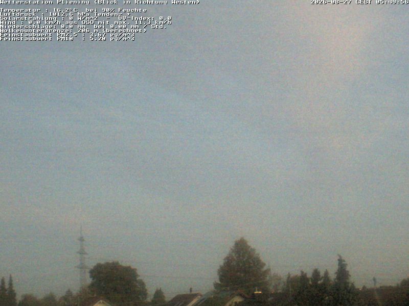 Pliening › West: Houses, trees & sky