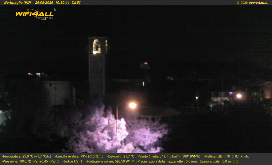 Webcam Bertipaglia di Maserà: View over the Town