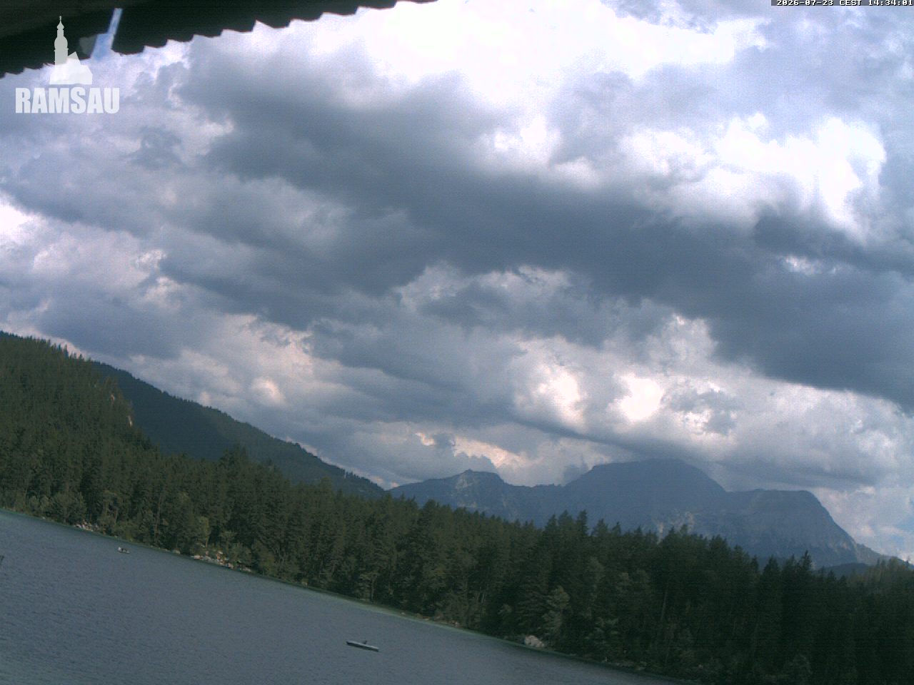 Webcam Hintersee (Ramsau): View of the Hintersee