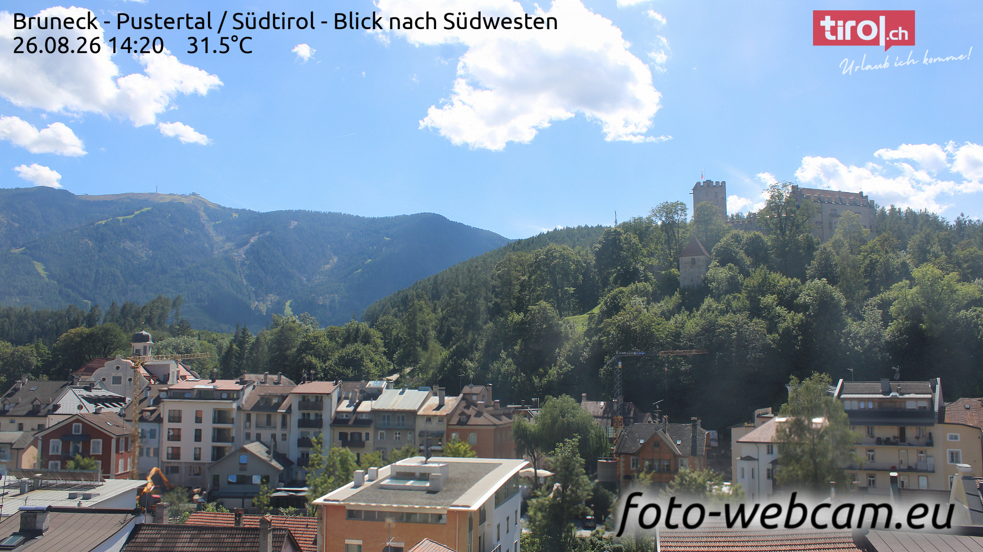 Webcam Bruneck: HD Panorama Bruneck