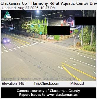 Harmony: Clackamas Co - Rd at Aquatic Center Driveway