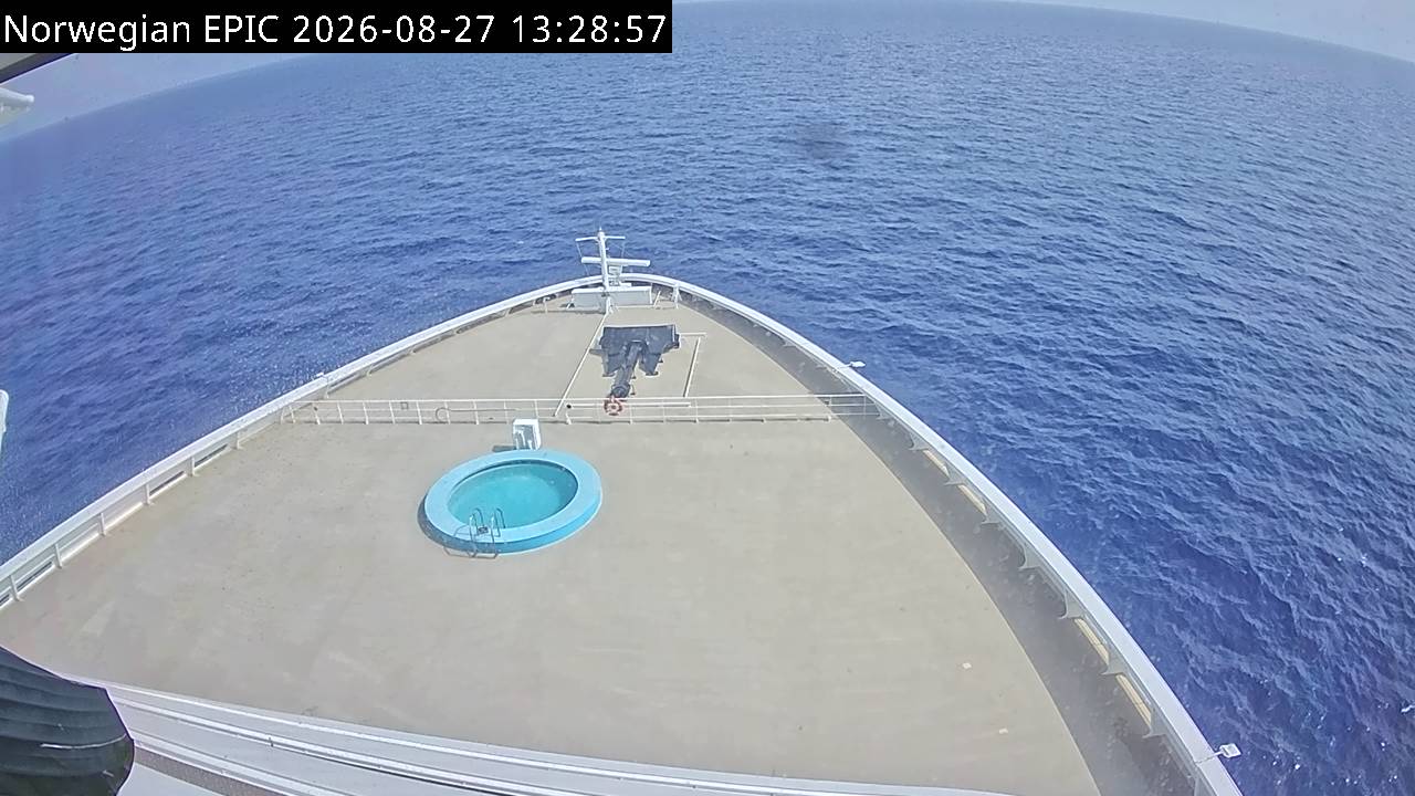 Webcam Norwegian Epic: Live at Sea