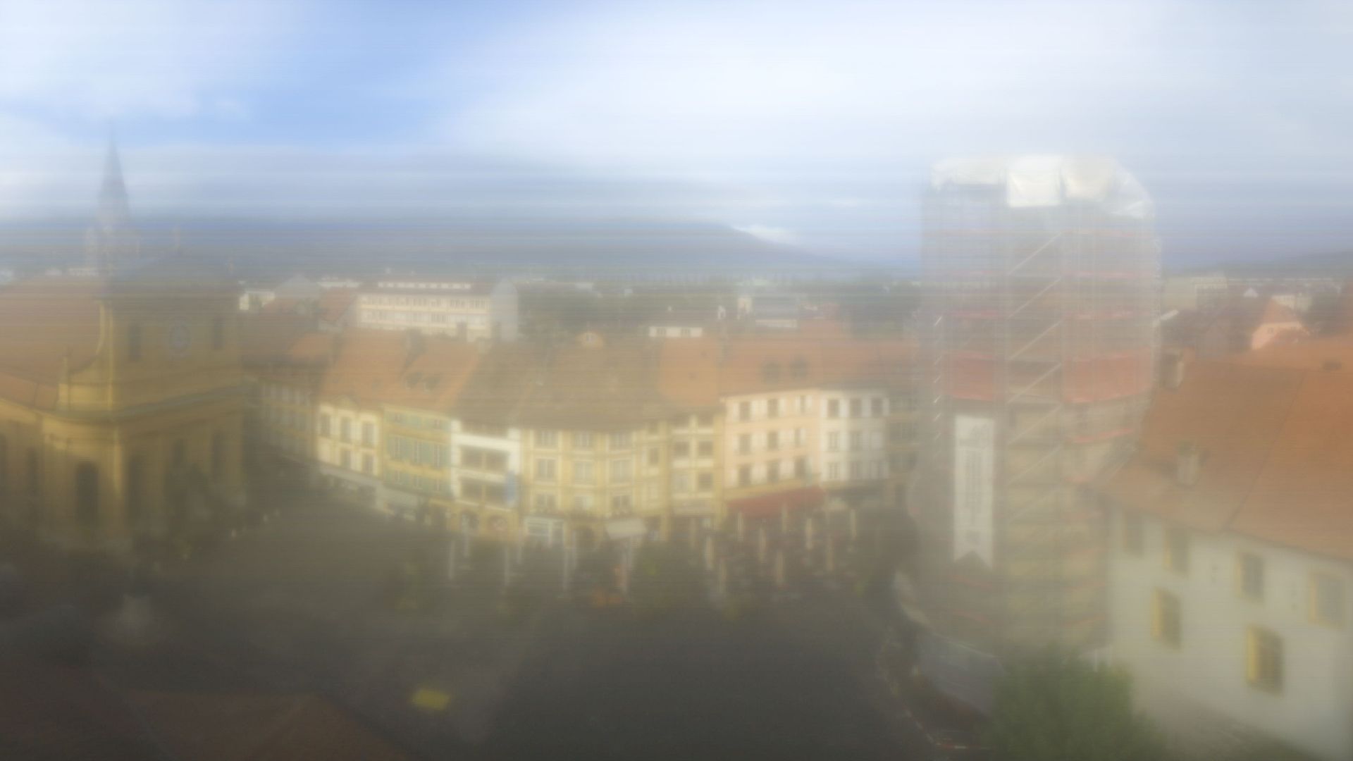 Yverdon-les-Bains: Place Pestalozzi - Yverdon-les-Bains Castle