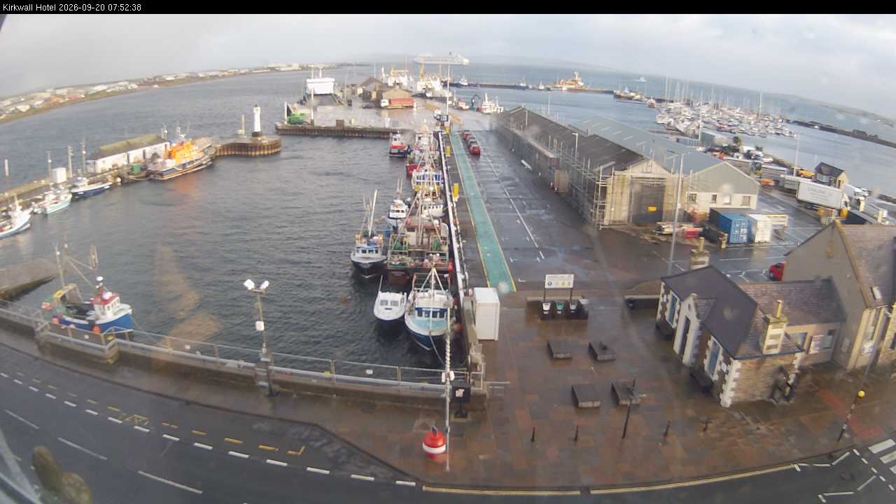 Webcam Kirkwall: Harbour Panorama