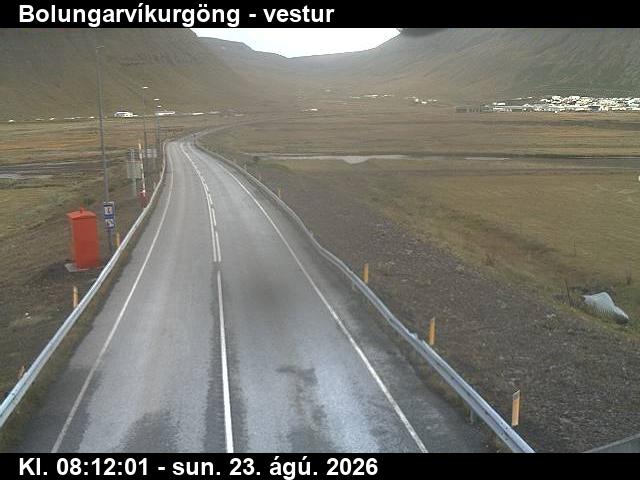 Webcam Bolungarvík: Route 61 Westwards
