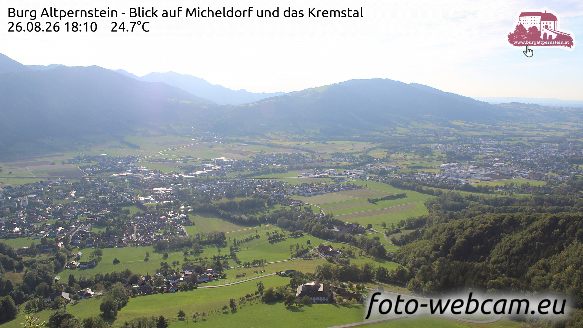 Webcam Altpernstein: HD Panorama Altpernstein Castle