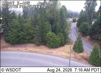 Kirkland: I-405 at MP 17.3: NE 70th,SB Ramps