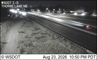 Lakewood: I-5 at MP 123.6: Thorne Lane NB