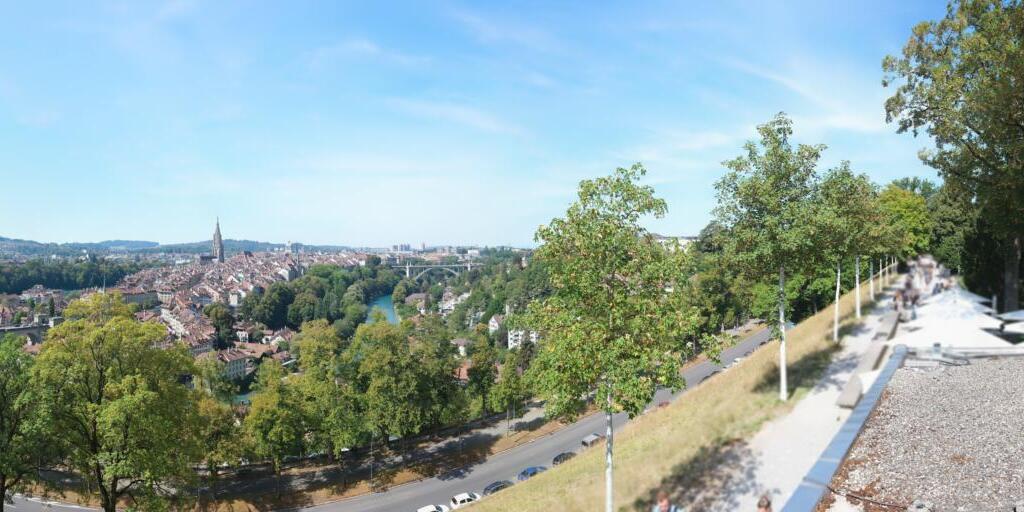 Webcam Bern: roundshot 180° Panorama Restaurant Rosengarten