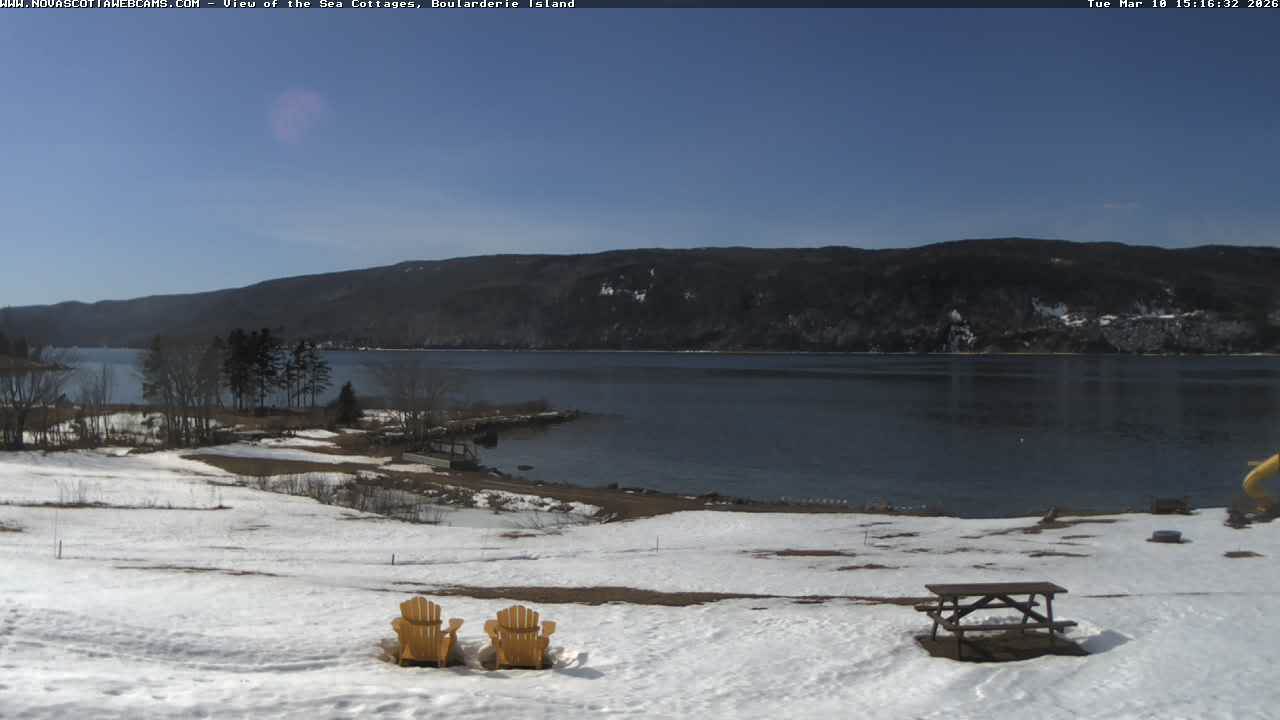 Webcam Big Bras d'Or (Boularderie Island): View of the Sea Cottages 