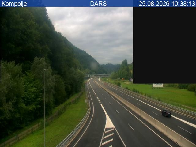 Krasnja: A1/E57, Maribor - Ljubljana, Kompolje