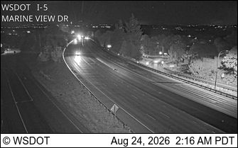 Everett: I-5 at MP 194.6: Marine View Dr