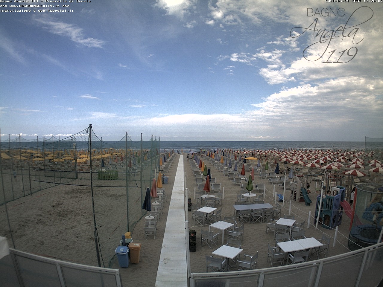 Webcam Pinarella di Cervia: Bagno Angela Beach