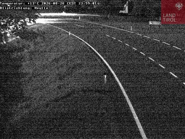 Webcam Katzenberg: B179 Fernpassstraße, km 34,7