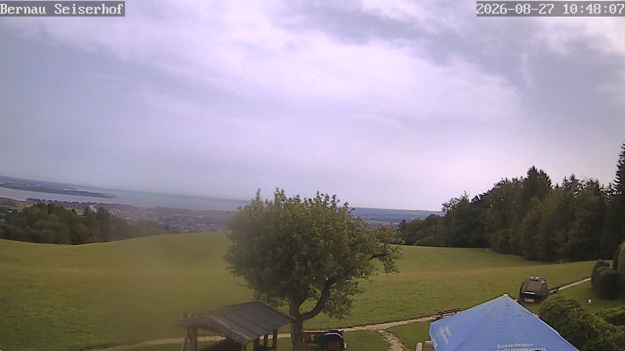 Webcam Bernau am Chiemsee: View of the Chiemsee