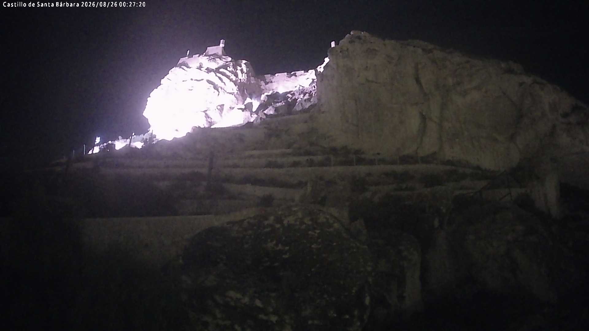 Webcam Alicante: Castillo de Santa Barbara