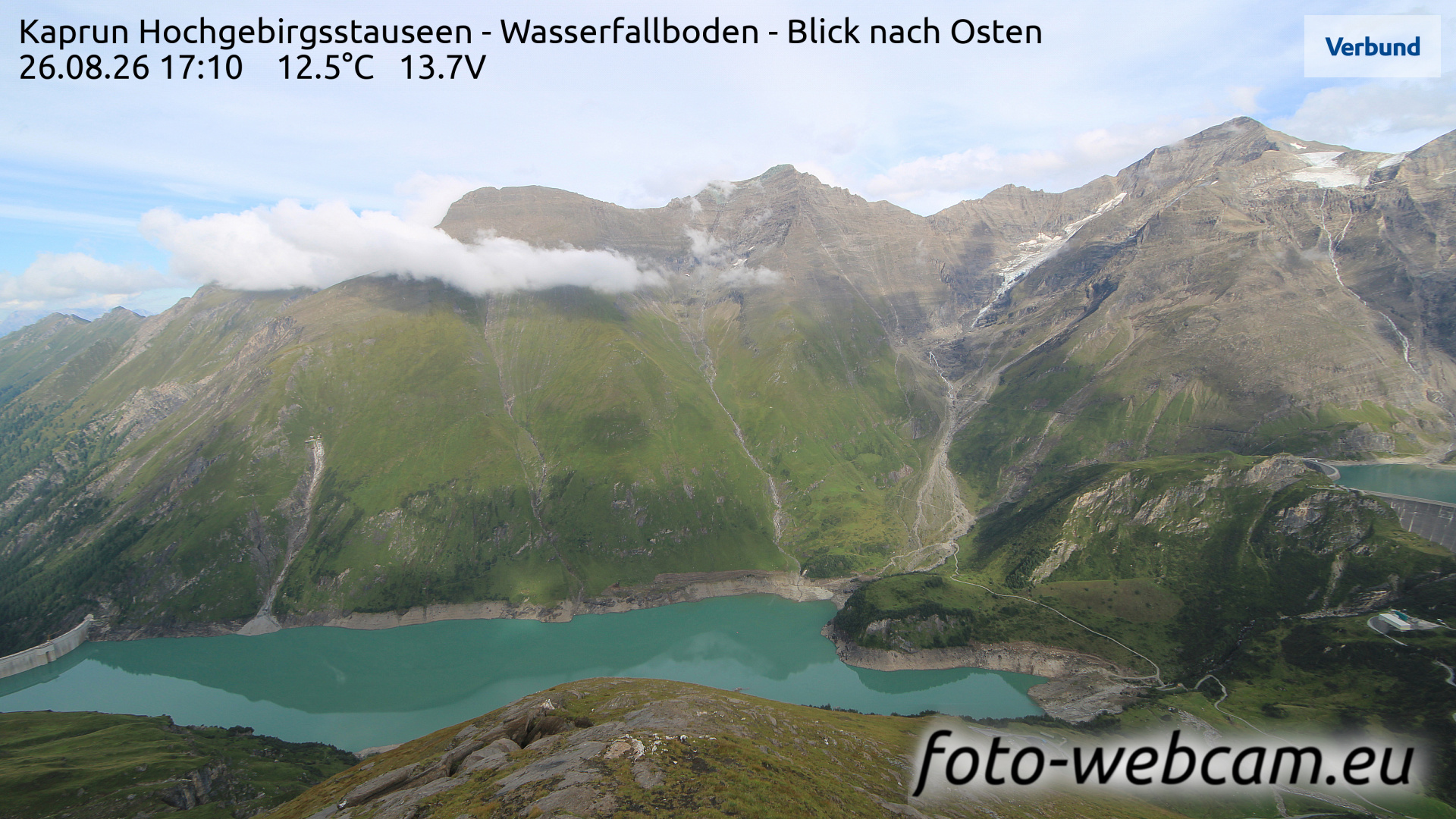 Webcam Kaprun: HD Panorama Wasserfallboden