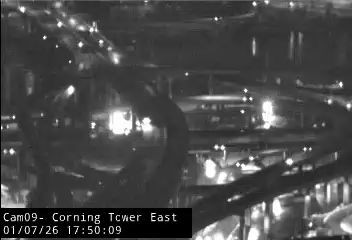 Albany › East: I-787, US 9/US 20, South Mall Expressway from east side of the Corning Tower