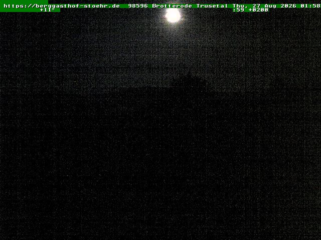 Webcam Inselsberg: View towards Brotterode