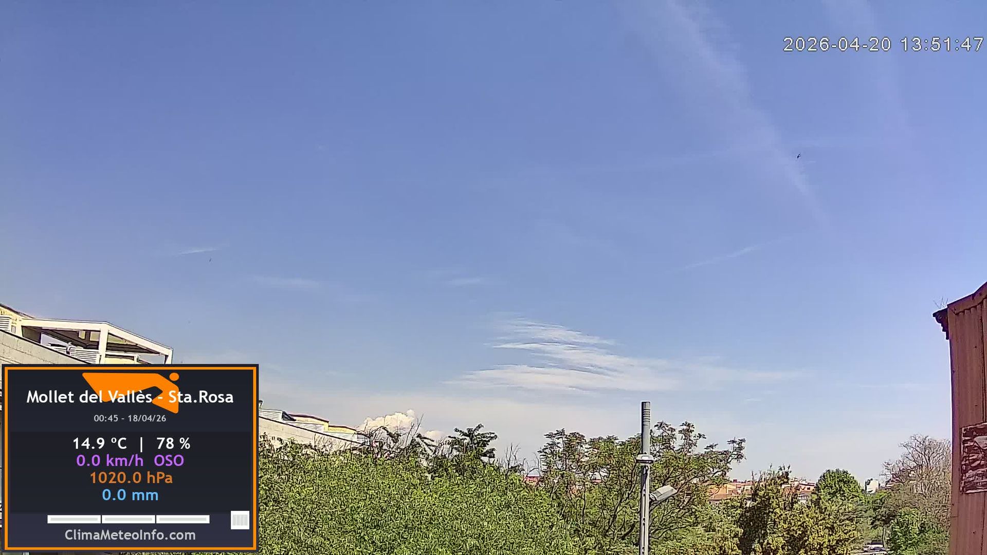 Mollet del Valles › North-East: Mollet del Vallés - Cielo de - y a lo lejos en invierno se ve el Montseny