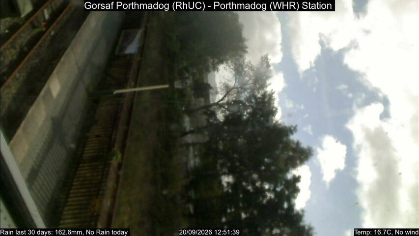 Webcam Porthmadog: Porthmadog Station