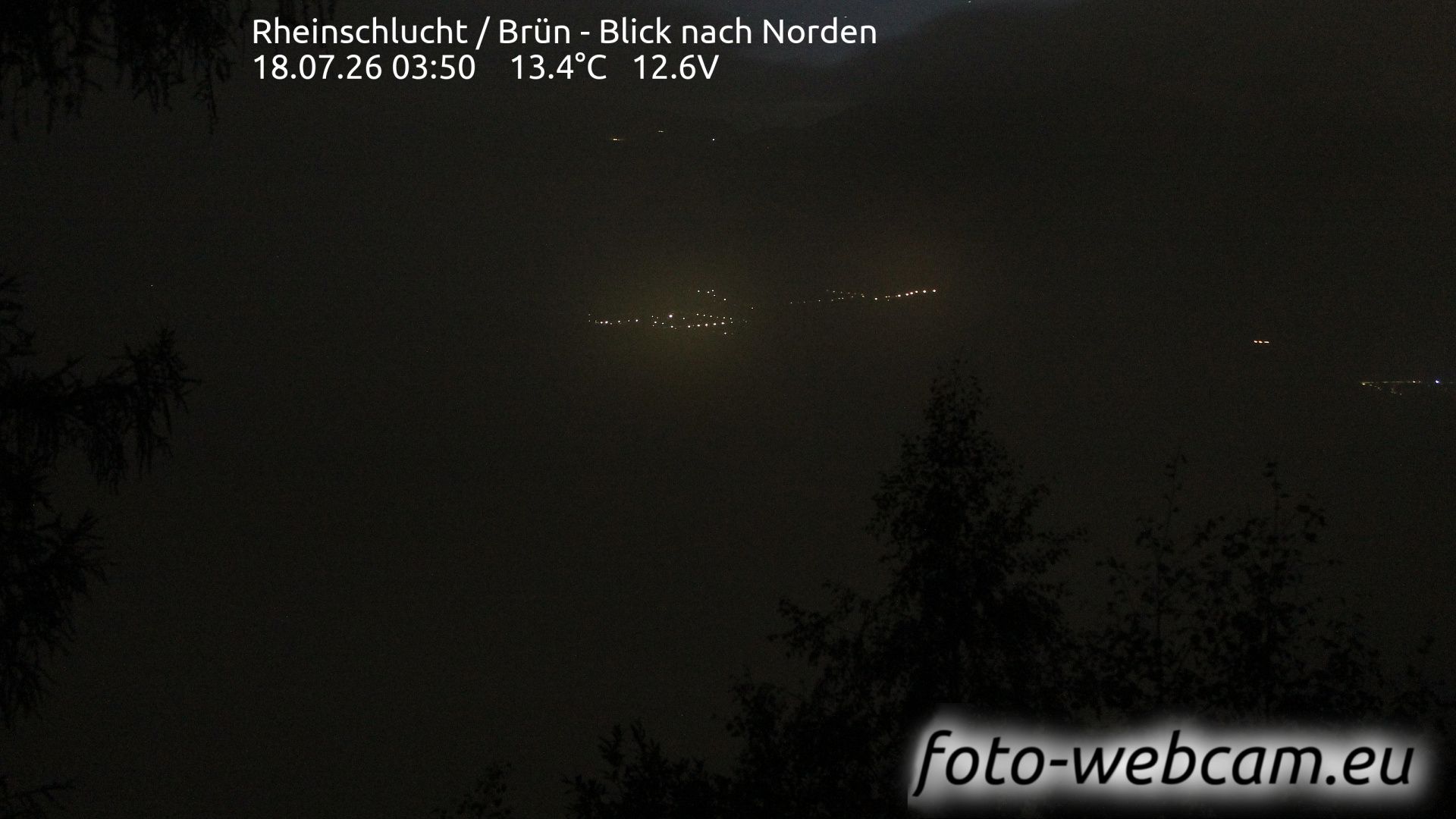 Safiental: Rheinschlucht - Brün - Blick nach Norden
