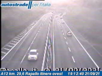 Webcam Rapallo: Traffic A12 - KM 29,6 - Rapallo itinere ovest