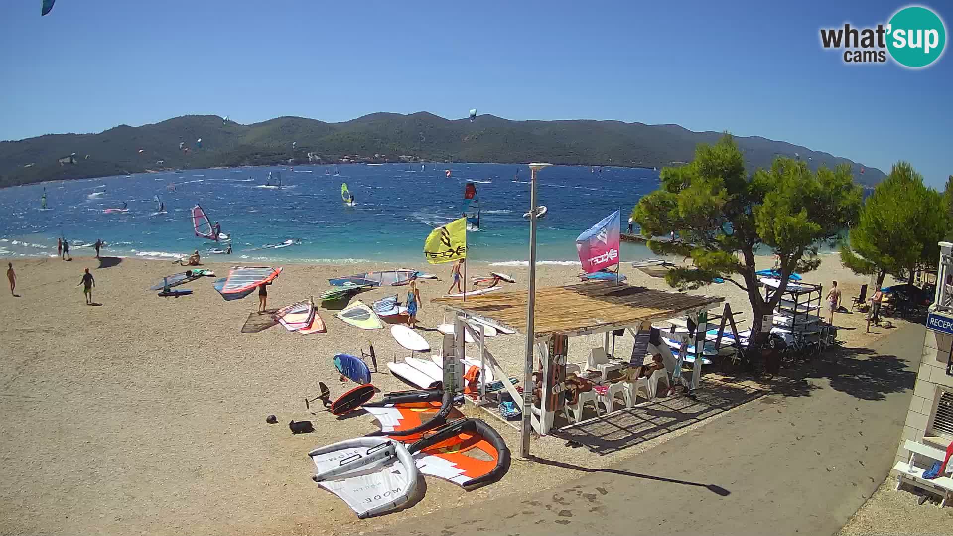 Webcam Viganj: Livestream Viganj Windsurf - Beach