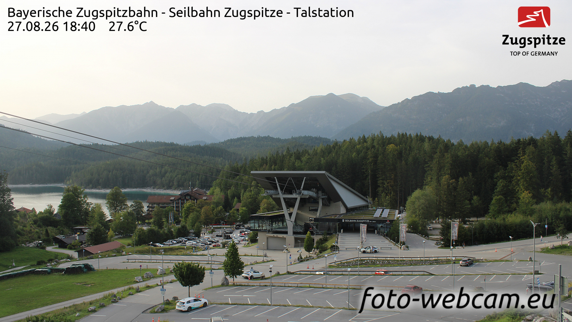 Webcam Grainau: HD Panorama Zugspitze Tal
