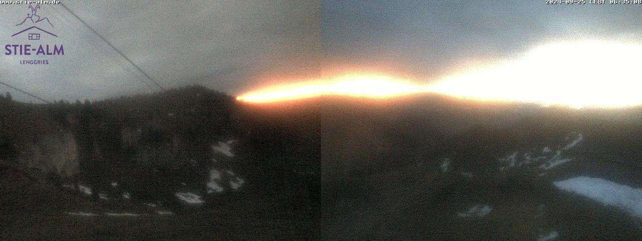 Lenggries: Panoramawebcam auf die Stie Alm (Brauneck Bergbahn)