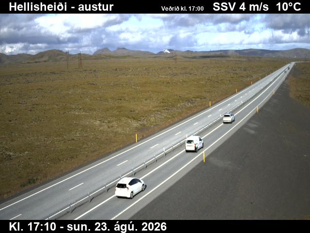 Webcam Hellisheiði: Hringvegur Eastwards