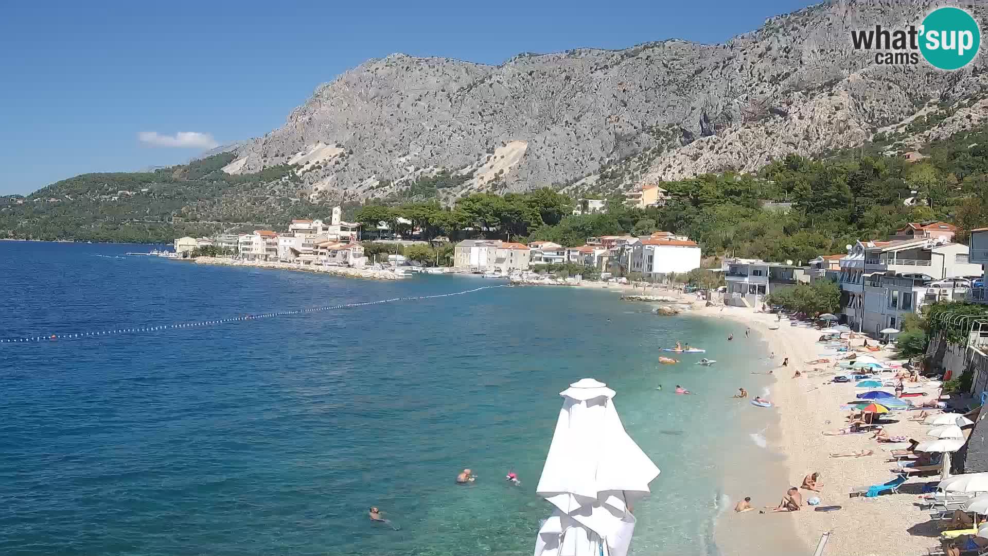 Webcam Drašnice: HD Beach Panorama