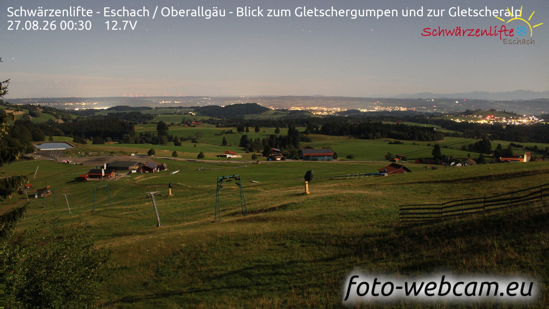 Webcam Eschach: HD Panorama Schwärzenlifte