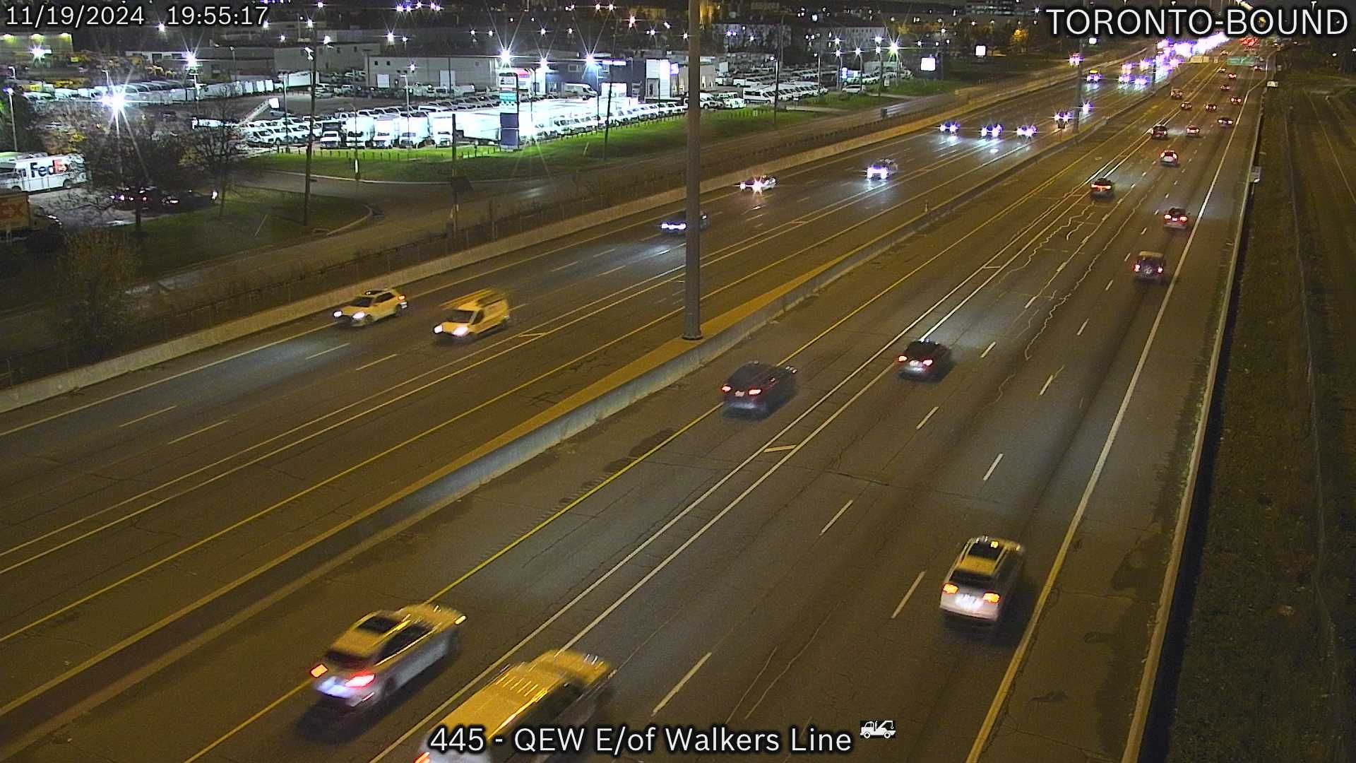 Burlington: QEW between Walkers Line and Appleby Line