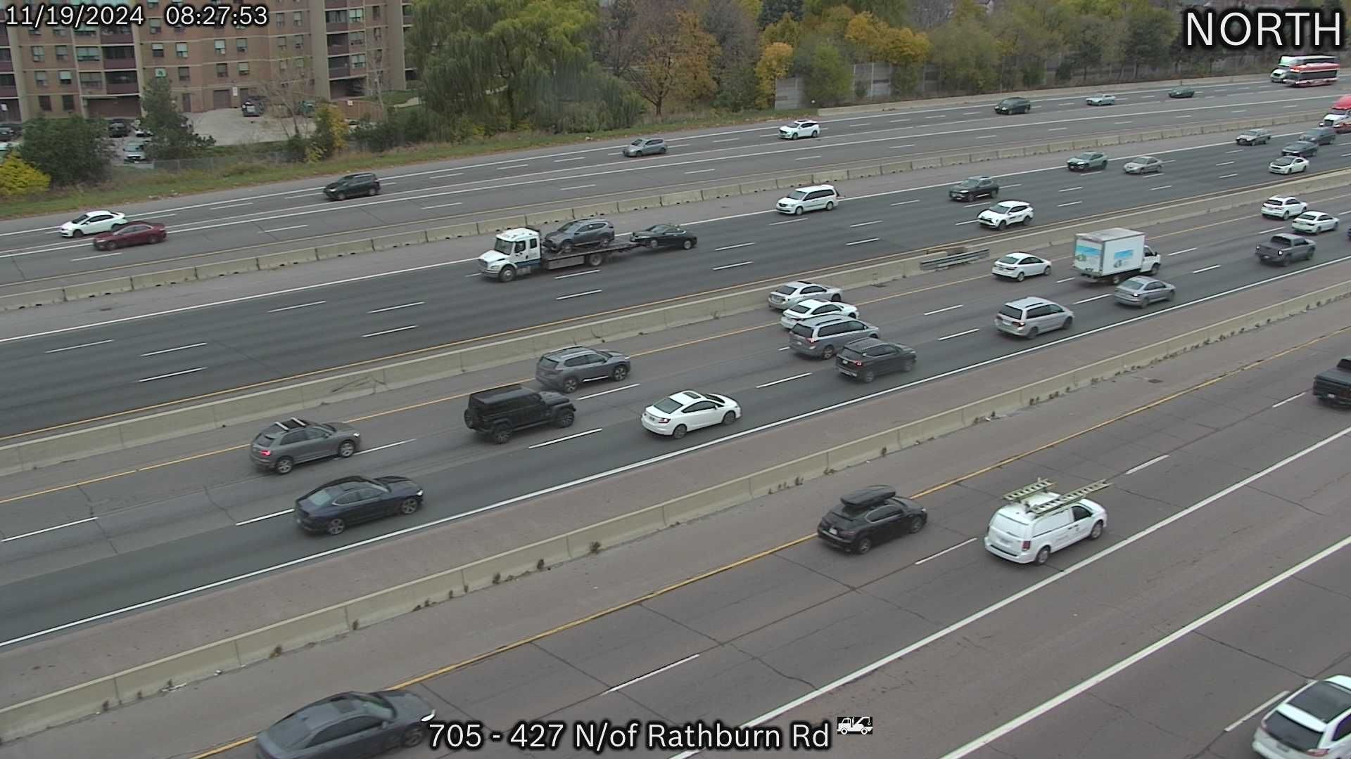 Etobicoke: Highway 427 north of Rathburn Road