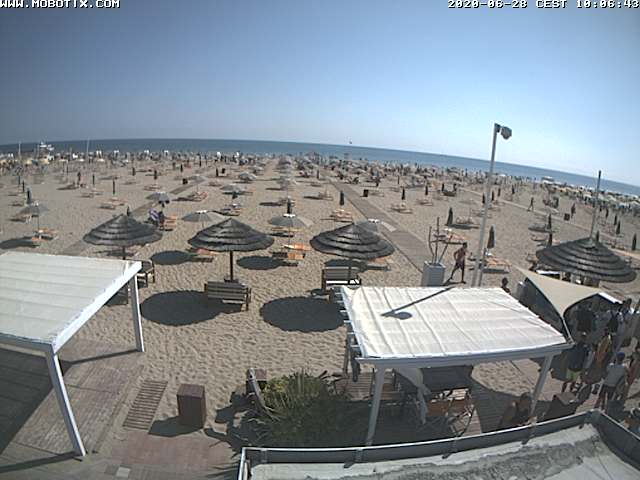 Webcam Miramare di Rimini: Bagno Rudy 144