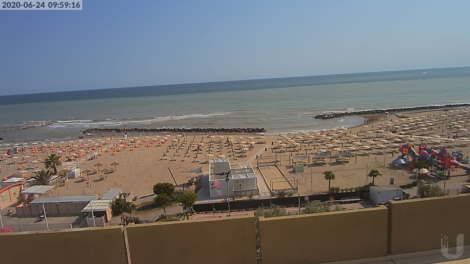 Webcam Rivabella di Rimini: View from Hotel Colombo