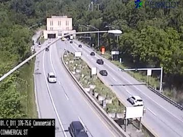Squirrel Hill South: I-376 @ MM 75.6 (COMMERCIAL ST)