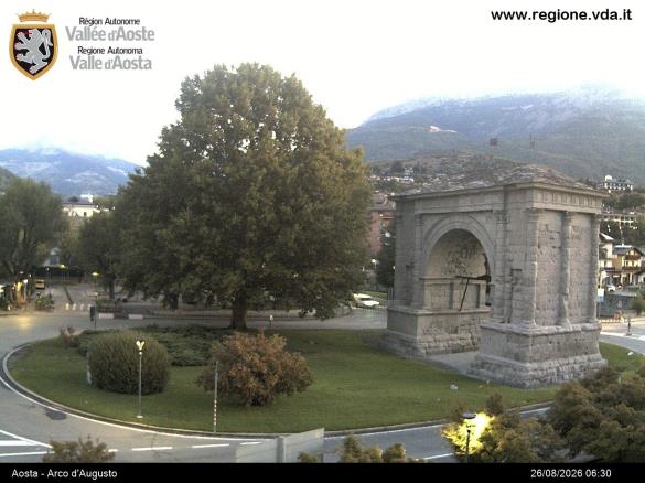 Webcam Aosta: Arco d'Augusto