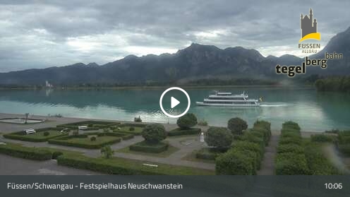 Webcam Füssen: Ludwigs Festspielhaus